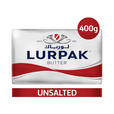 Lurpak Butter Unsalted Block 400g