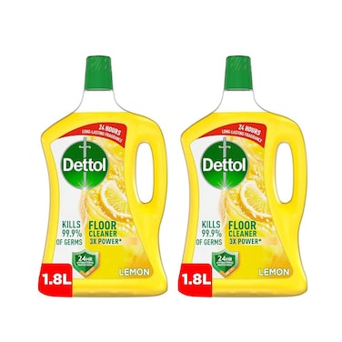 Dettol Antibacterial Floor Cleaner Lemon Scent 1.8Lx2 pieces