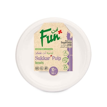 Fun White Paper Bowl 16oz&times;10Pcs