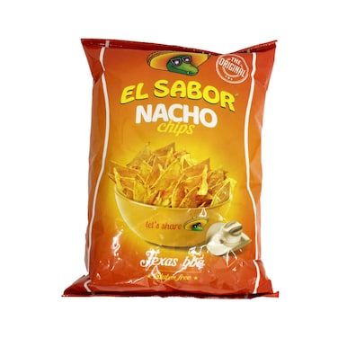 El Sabor Nacho Chips Texas BBQ 100g