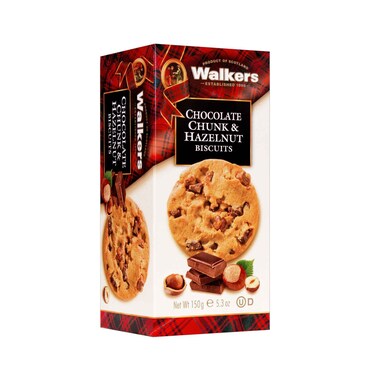 Walkers Biscuits Chocolate Chunk And Hazelnut 150g