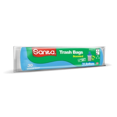 سانيتا اكياس نفايات معطرة 30 حبة مقاس 65 × 52 سم