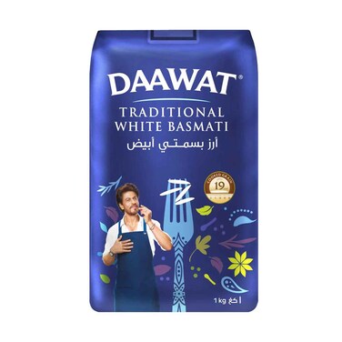 Daawat Traditional White Basmati Rice 1kg