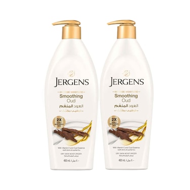 Jergens Intense Moisture Smoothing Oud Body Lotion 400mlx2 Pieces