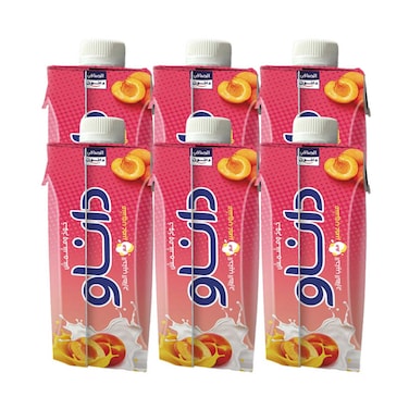 Al Safi Danone Danao Peach Apricot Juice Drink With Fresh Milk 180mlx6 Pieces