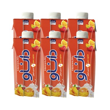 Al Safi Danone Danao Orange, Banana &amp; Strawberry Juice Drink With Fresh Milk 180mlx6 Pieces