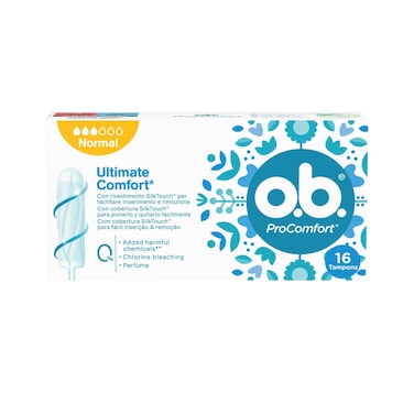 أو بي سدادة قطنية "تامبون" للنساء 16قطعة
