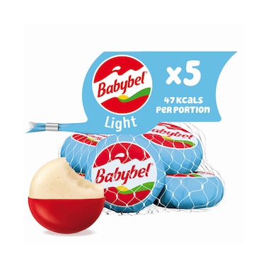 Mini Babybel Light Cheese Snack, Pack Of 5 Pieces, 100G