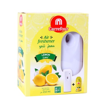 Maf Carrefour Air Freshener With Lemon Automatic Spray Refill 250ml