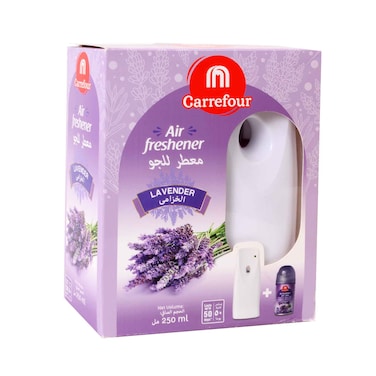 Maf Carrefour Air Freshener With Lavender Automatic Spray Refill 250ml