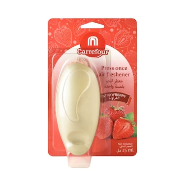 ماف كارفور مكبس مرة واحدة موزع معطر الجو بالفراولة 15 مل