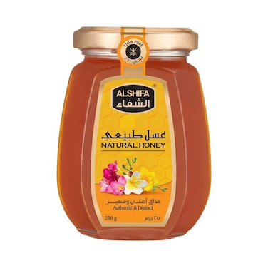 عسل الزهور الطبيعي من الشفاء 250 جرام