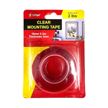 TipTop Clear Mounting Tape 18mm x 2m