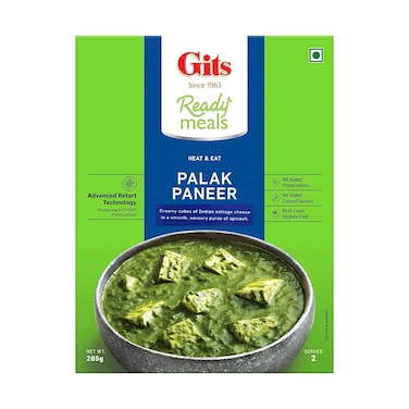 Gits Palak Paneer Ready Meals 285g