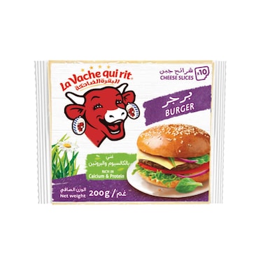 La Vache Qui Rit Burger Cheese Slices, 10 Slices, 200G
