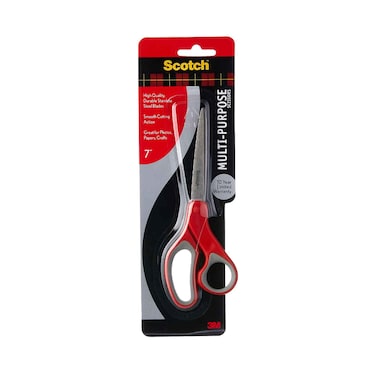 3M Scotch MultiPurpose Scissor Red 7inch