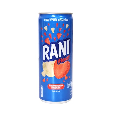 عصير راني فلوت مع قطع فواكه حقيقية بنكهة الفراولة والموز، ٢٤٠ مل