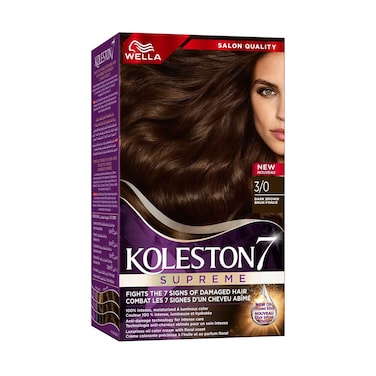 Wella Koleston Permanent Hair Color Kit 3/0 Dark Brown
