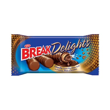 Tiffany Break Delight Creamy Filled Wafer Rolls In Creamy Milk Chocolate 21g