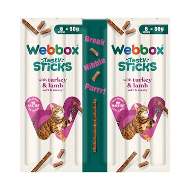 Webbox Cat With Turkey &amp; Lamb Delight Stick x6