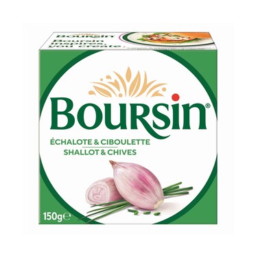 Boursin Soft Cheese, Shallot And Chives, 150G