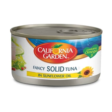 تونة بيضاء صلبة من حدائق كاليفورنيا في زيت دوار الشمس 100 غرام