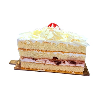 كيك شرائح الغابة البيضاء