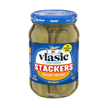 Vlasic Fresh Packed Pickles Stackers Bread &amp; Butter 473ml