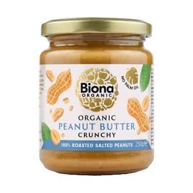 Biona Organic Peanut Butter Crunchy Salted 250g