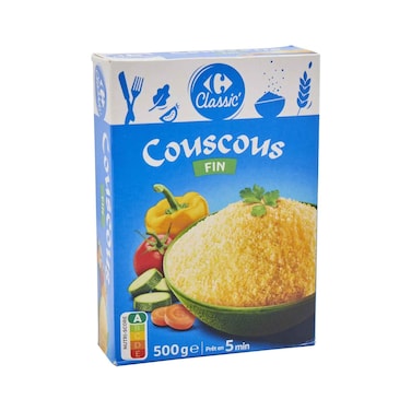 كارفور دقيق الكسكس الناعم 500 غ