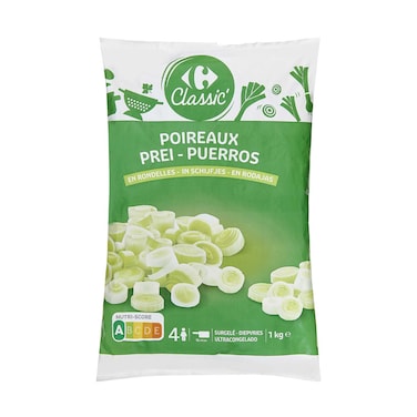 Carrefour Frozen Leek Sliced 1kg