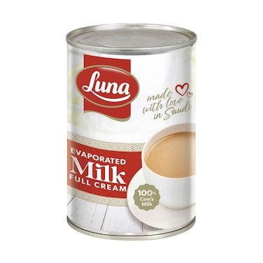 LUNA EVAPORATED MILK FULLCRM 400GR