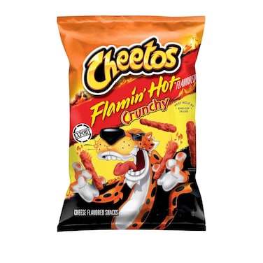 Cheetos Crunchy Flamin&#39; Hot Cheese Flavored Snacks 99.2g