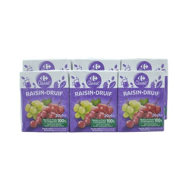 عصير عنب كارفور 20 مل × 6.20