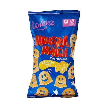 رقائق لورنز مونستر مونش المقرمشة بنكهة الجبن 75 جرام