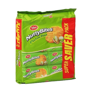 بسكويت تيفاني بايتس بالفستق 72 جرام × 8 قطع
