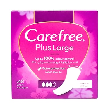 Carefree Plus Large Light Scent 48 Pantyliners
