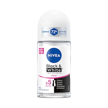 Nivea Deodorant Female Invisible Black &amp; White Original Roll On 50ml