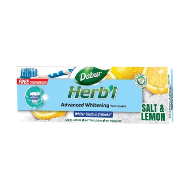 معجون Dabur (دابور) لتبييض الأسنان بالملح والليمون 150 غم