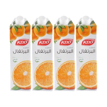 عصير برتقال كي دي دي 1 لتر × 4