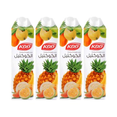 مشروب كوكتيل Kdd سعة 1 لتر × 4