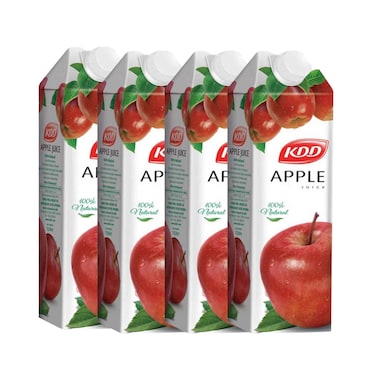 KDD Juice Apple 1L x Pack of 4