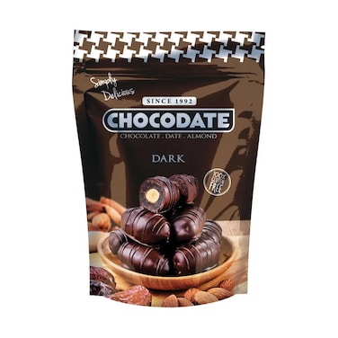 لا روندا شوكولاتة داكنة بالشوكولاتة والتمر واللوز 220 جرام