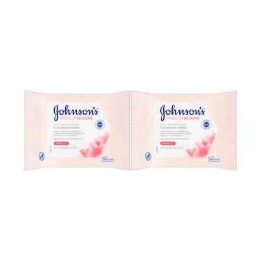 Johnson&#39;s Facial Micellar Cleansing Wet Wipes 25&#39;s Assorted 2pack