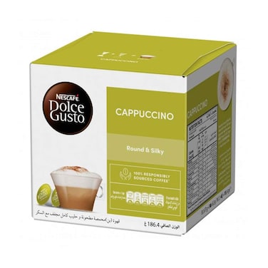 Nescafe Dolce Gusto Cappuccino Coffee Capsules (16 Capsules, 8 Cups)
