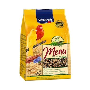 طعام فاخر لطائر الكناري من فيتاكرافت، قائمة + أعشاب فيتا 1 كجم
