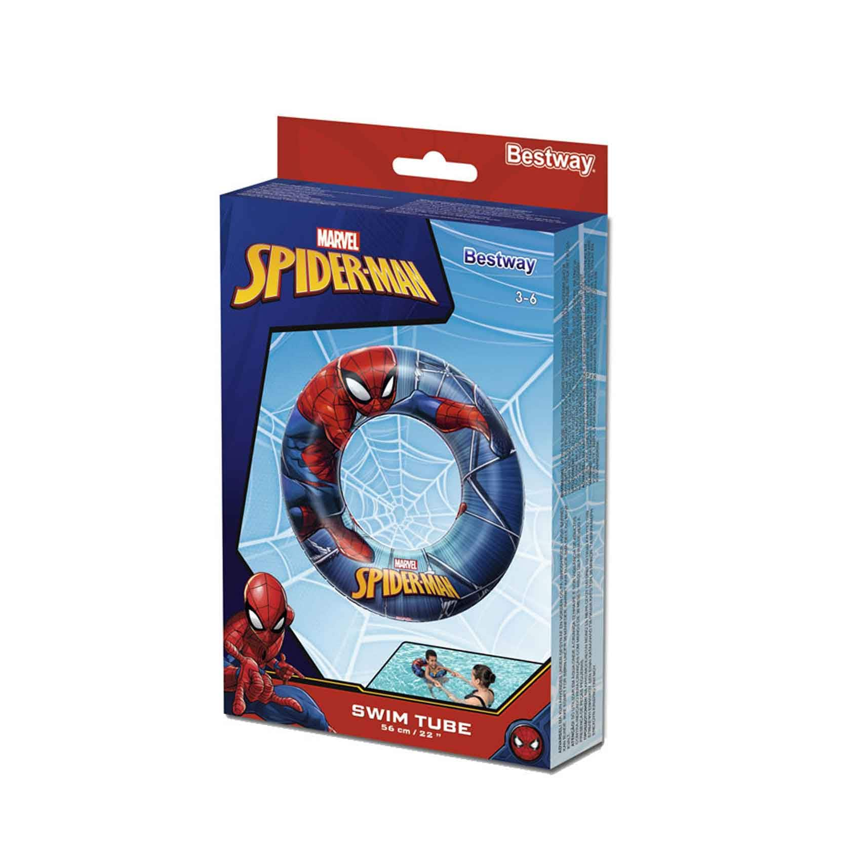 Bestway Inflatable Spiderman Swim Tube 56cm
