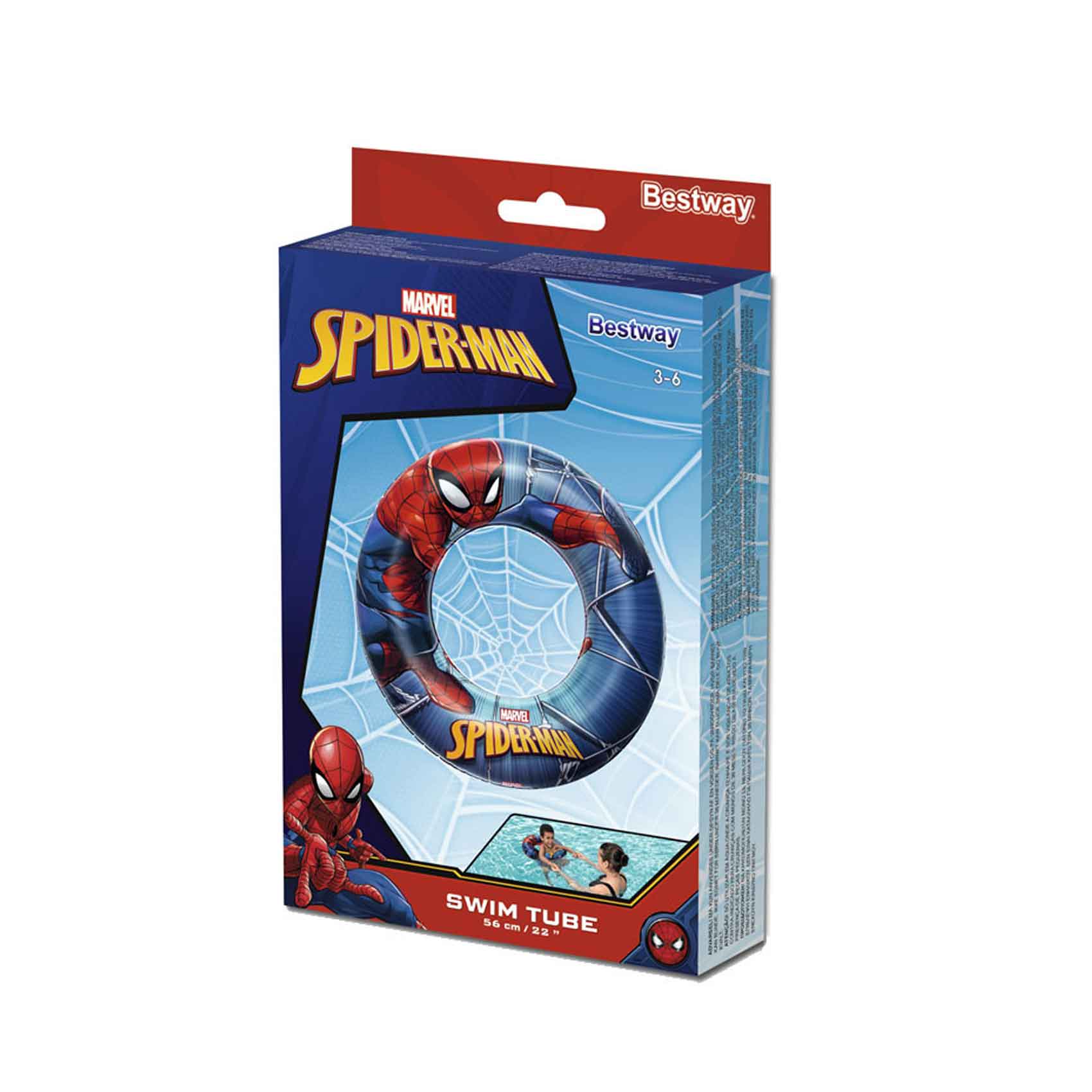 Bestway Inflatable Spiderman Swim Tube 56cm
