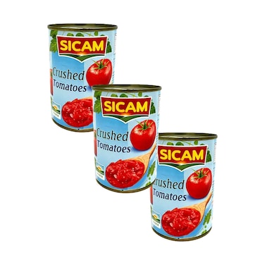 Sicam Can Crushed Tomatoes 400gx3 Pieces