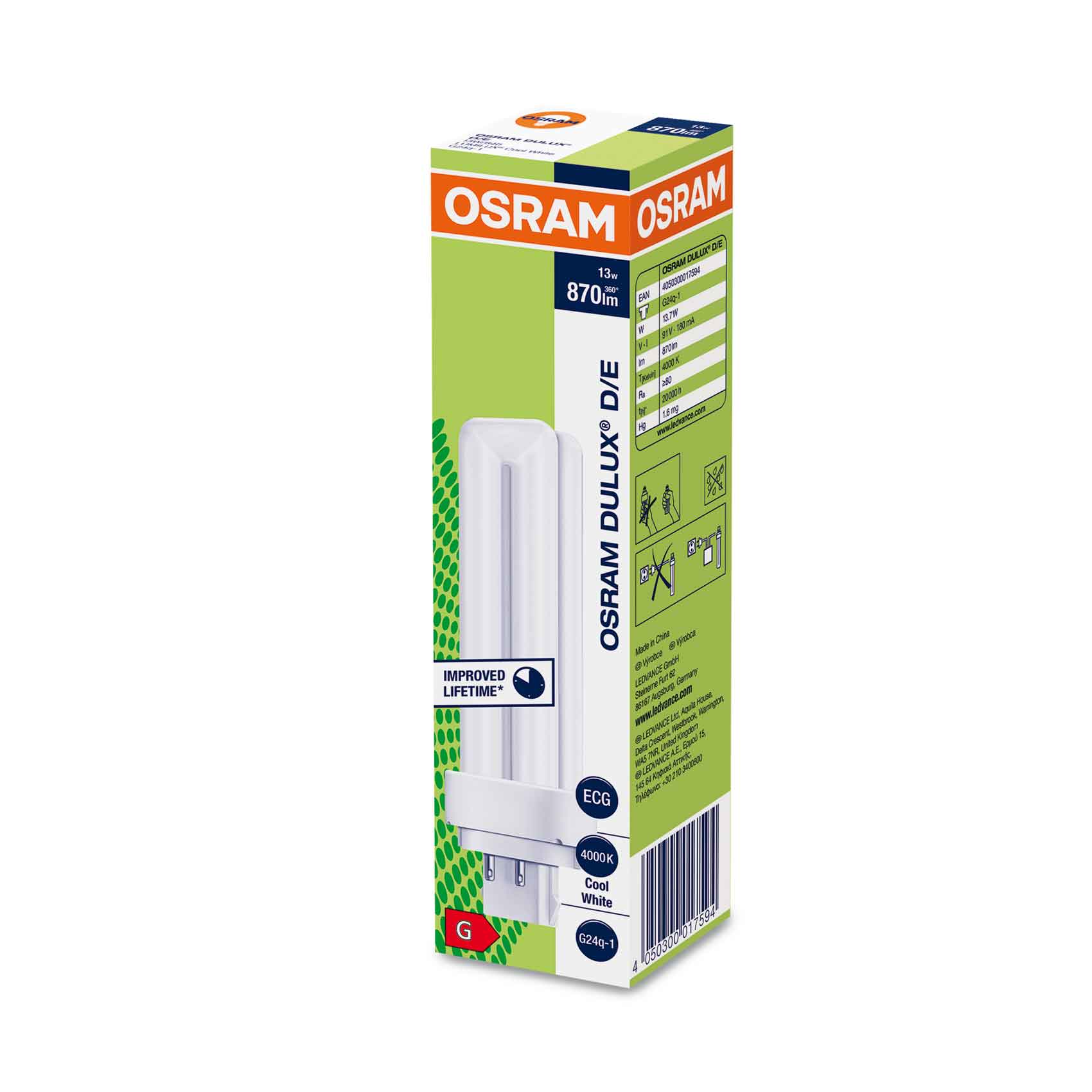 Osram Dulux Light D/E 865lm, 4 Pins, 13 Watts